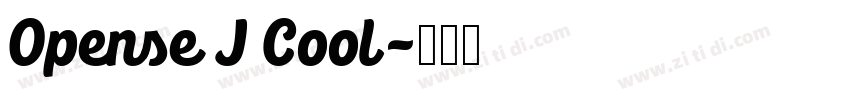 Opense J Cool字体转换